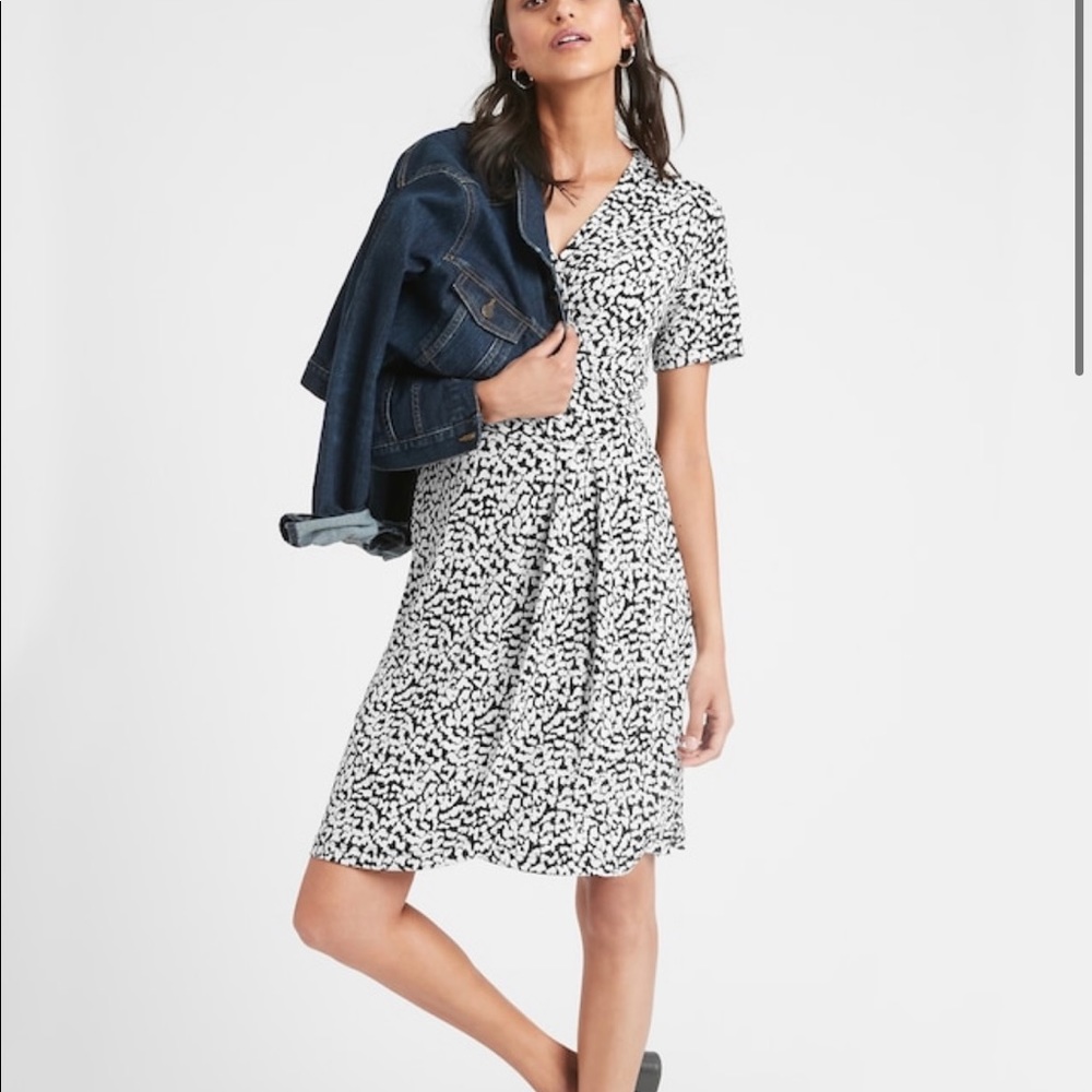 Pleated Wrap Dress
